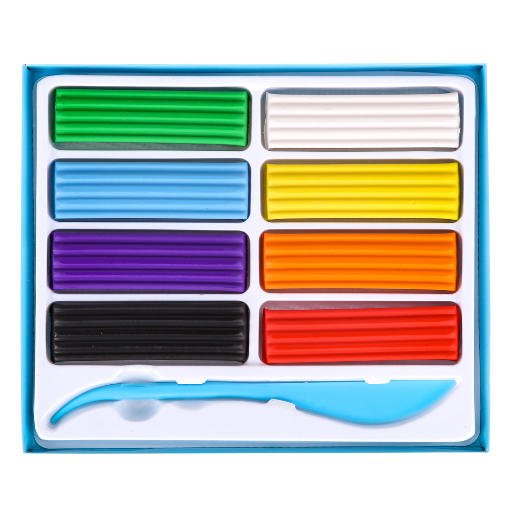 Plastilina set 8 culori 160g Deli