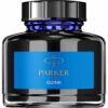 Calimara cu cerneala Quink Parker 57ml Calimara cu cerneala Quink Parker 57ml Albastru lavabil pentru școală, desen, pictură, hobby și proiecte creative.