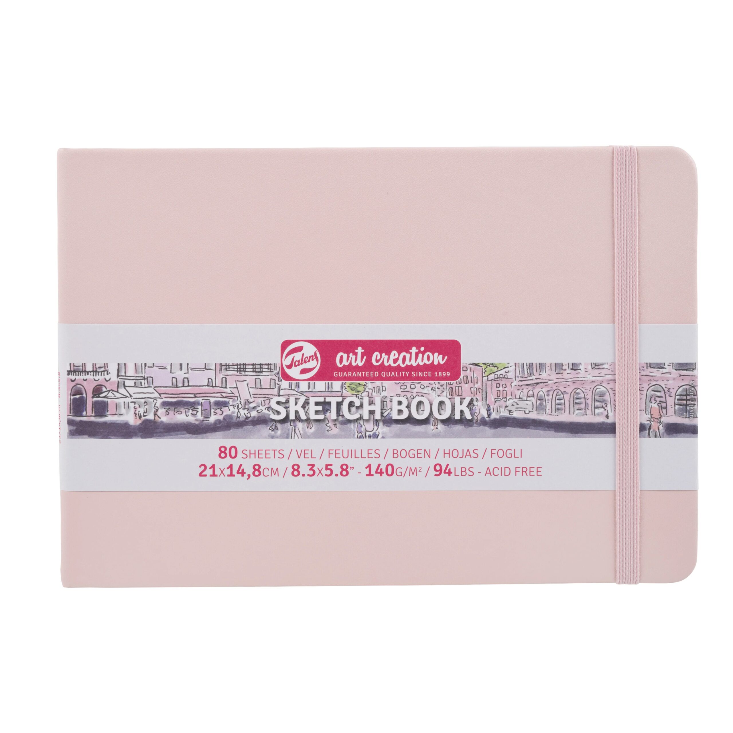 Caiet de Schițe Art Creation Sketchbook Pastel Pink 21x14.8cm
