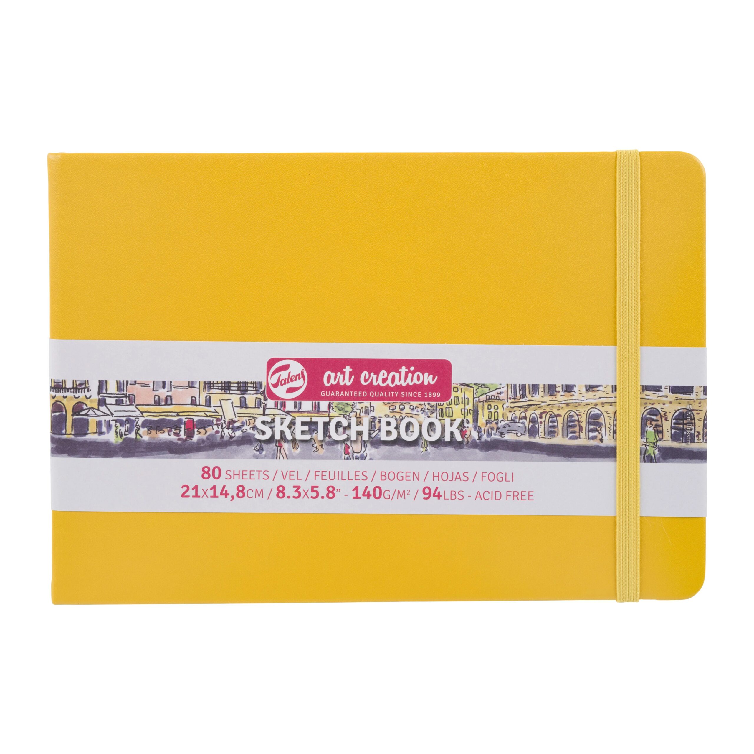 Caiet de Schițe Art Creation Sketchbook Golden Yellow 21x14.8cm