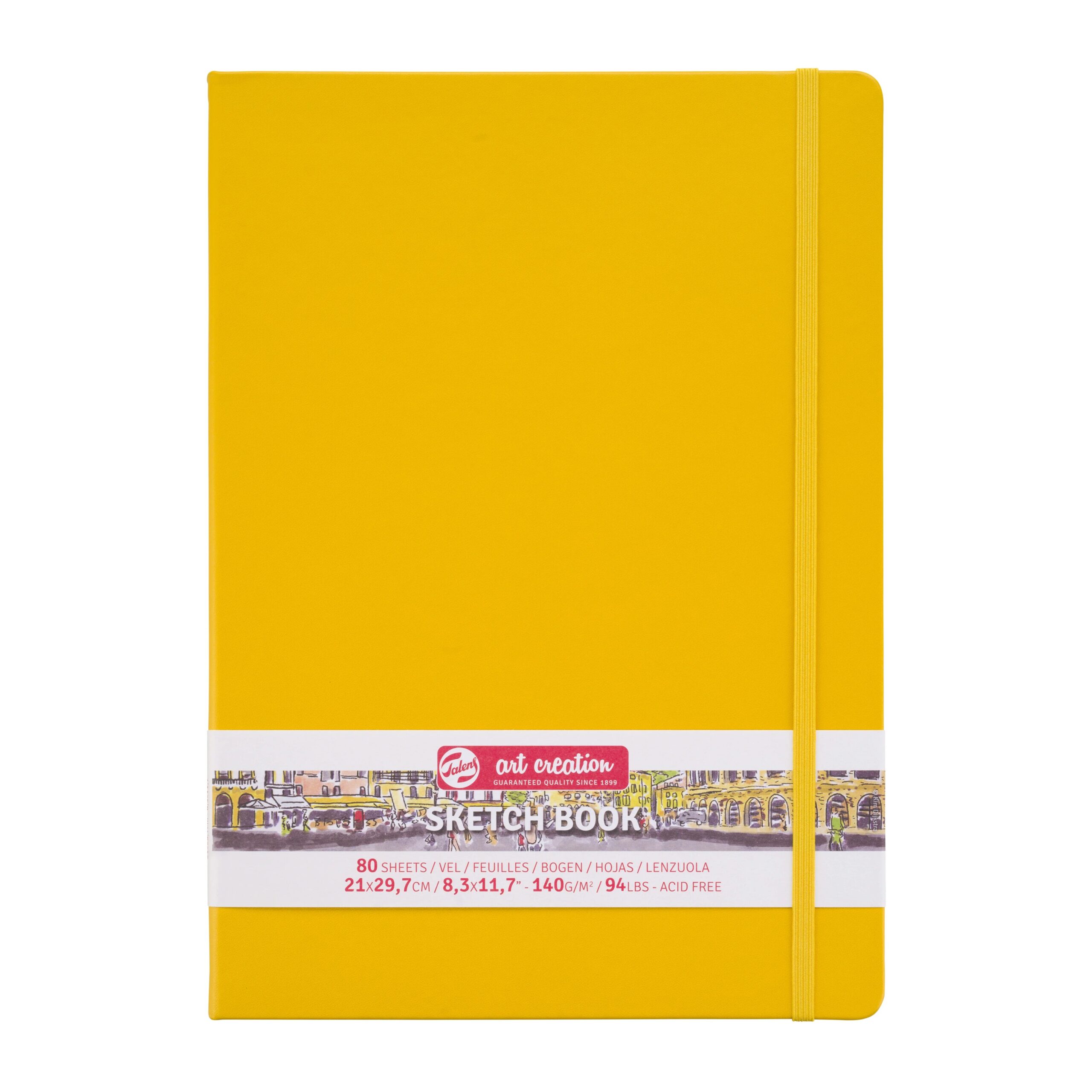 Caiet de Schițe Art Creation Sketchbook Golden Yellow 21x29.7cm