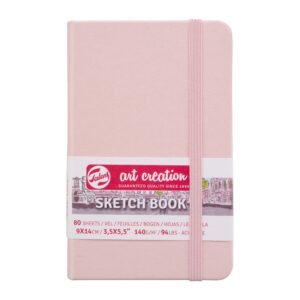 Caiet de Schițe Art Creation Sketchbook Pastel Pink 9x14cm pentru școală, desen, pictură, hobby și proiecte creative.
