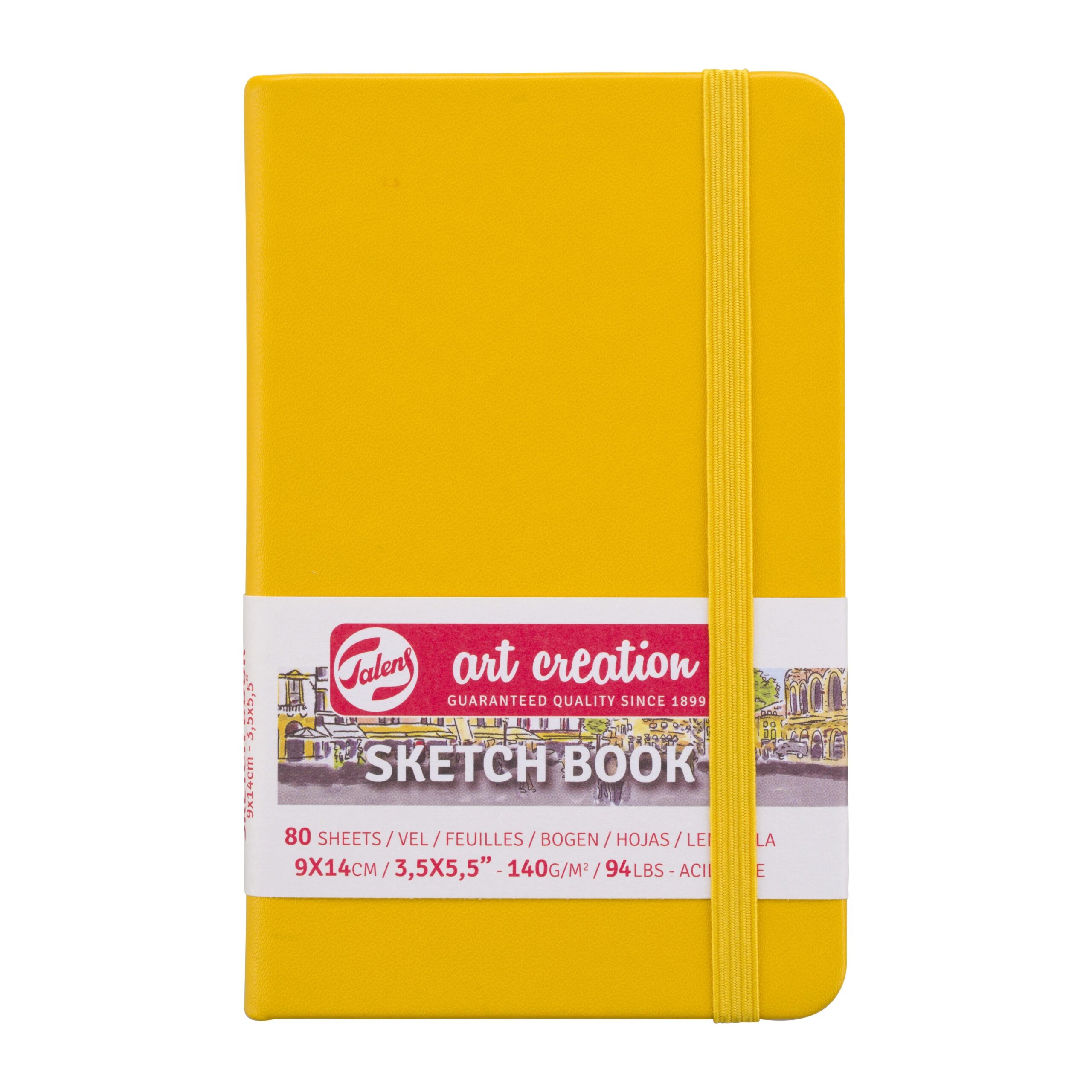 Caiet de Schițe Art Creation Sketchbook Golden Yellow 9x14cm