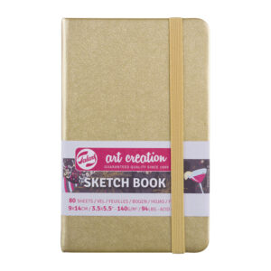 Caiet de Schițe Art Creation Sketchbook White Gold 9x14cm