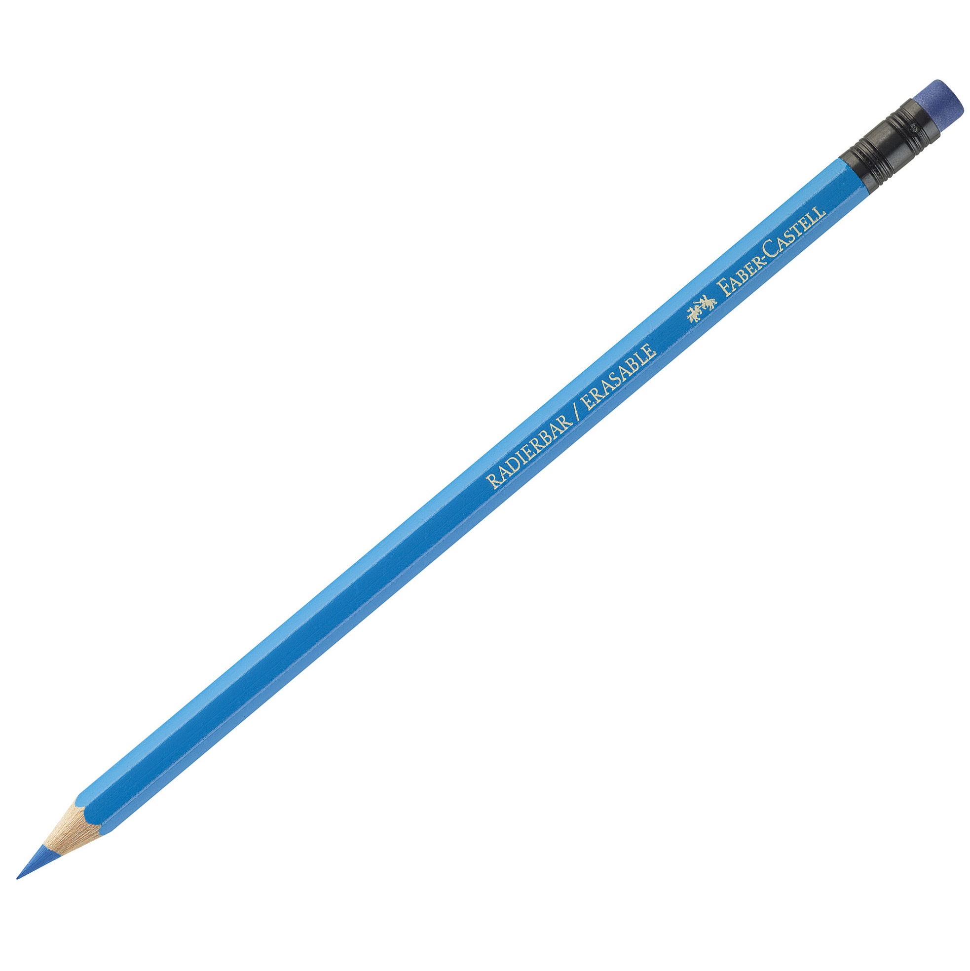 Creioane colorate set 24 culori cu guma eco Faber-Castell - imagine 2