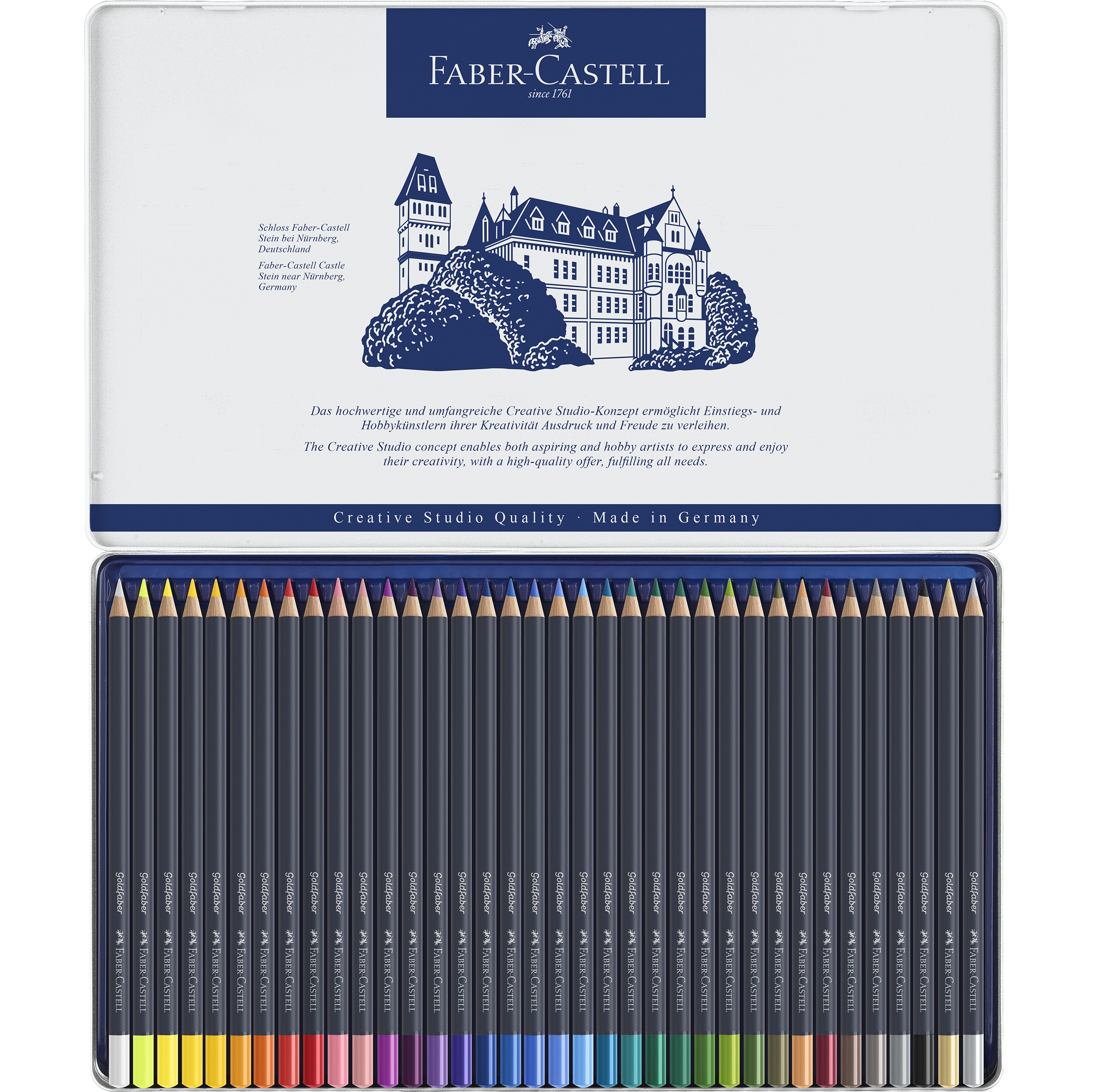 Creioane colorate set 36 culori Goldfaber Faber-Castell - imagine 2