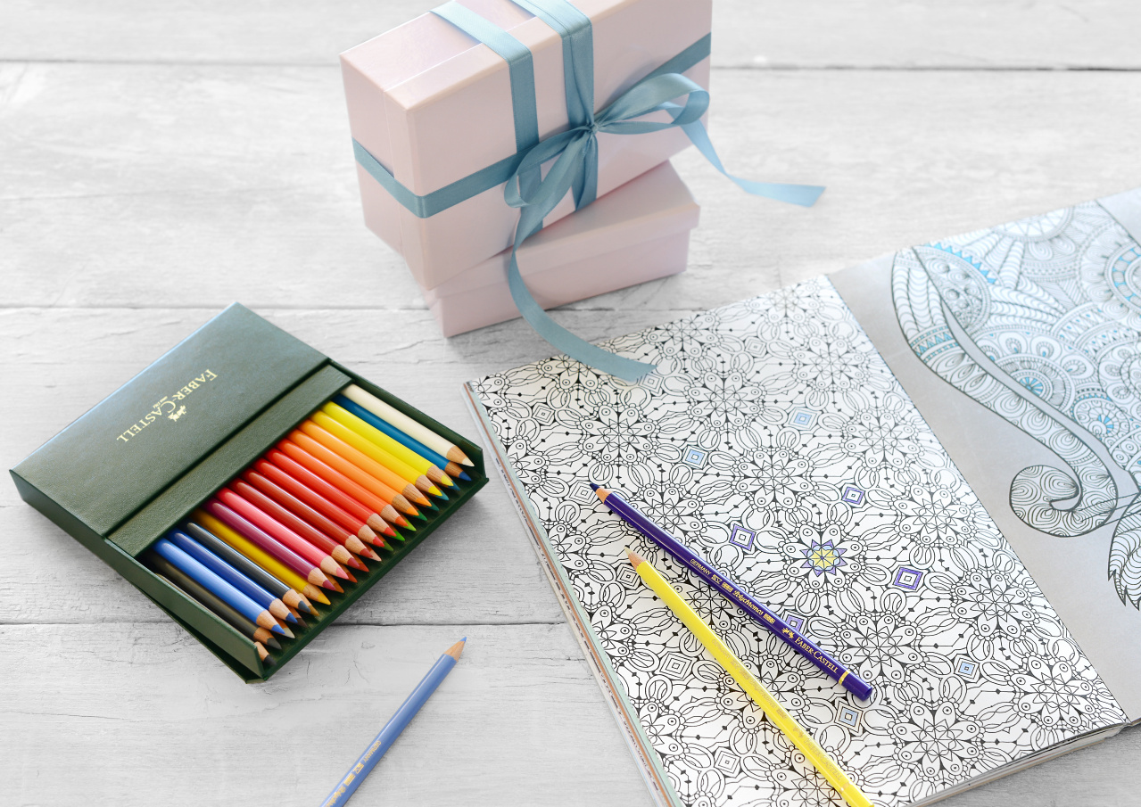 Creioane colorate set 36 culori Studio Polychromos Faber Castell pentru școală, desen, pictură, hobby și proiecte creative.