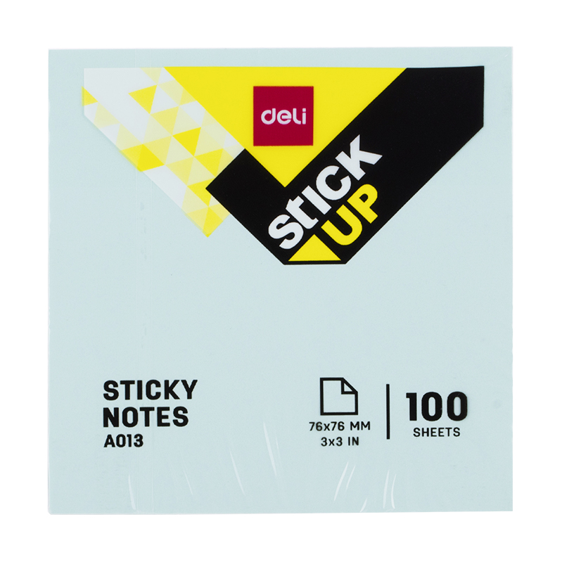 Notes adeziv 76 x 76 mm diverse culori 100 file Deli pentru școală, desen, pictură, hobby și proiecte creative.