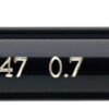Creion mecanic 0.7 mm Grip 1347 Faber Castell 0.7 mm Negru pentru desen, schițe, școală și activități creative.