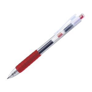Pix cu gel 0.7 mm Fast Gel cu mecanism Faber-Castell - 0.7 mm Rosu