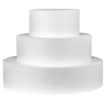 Tort din polistiren cu 3 straturi rotund