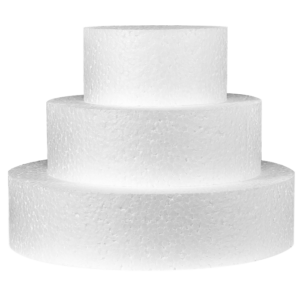 Tort din polistiren cu 3 straturi rotund