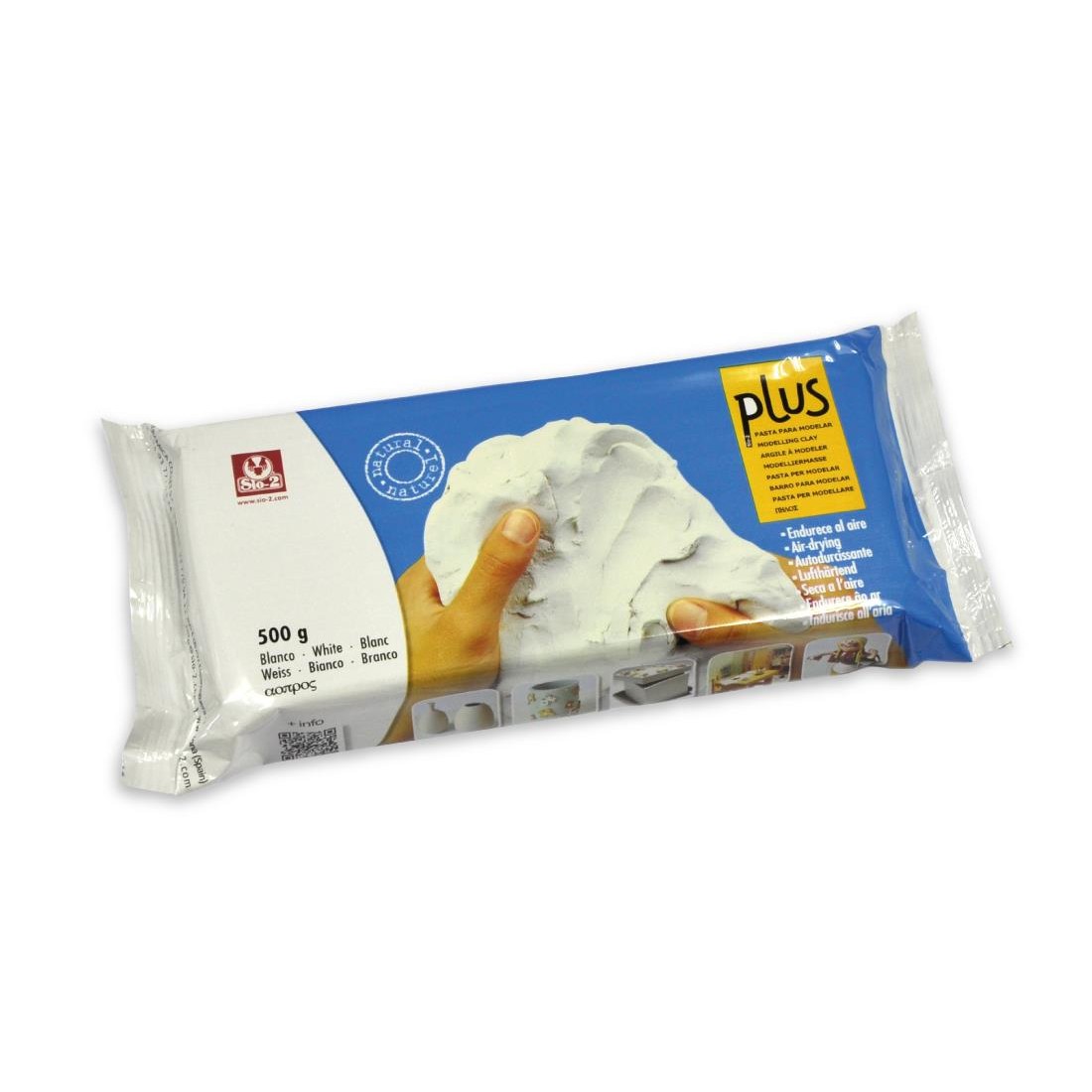 PASTA MODELAJ PLUS ALB 500G
