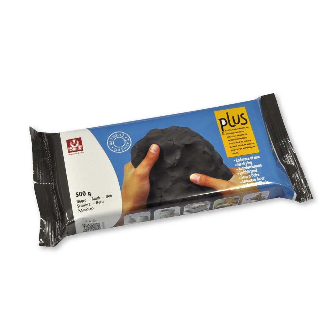 PASTA MODELAJ PLUS NEGRU 500G