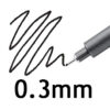 pigment liner 0.3 mm negru