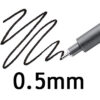 pigment liner 0.5 mm negru