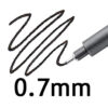 pigment liner 0.7 mm negru