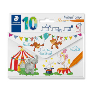 Set Carioci Triplus 10 culori cutie carton Staedtler