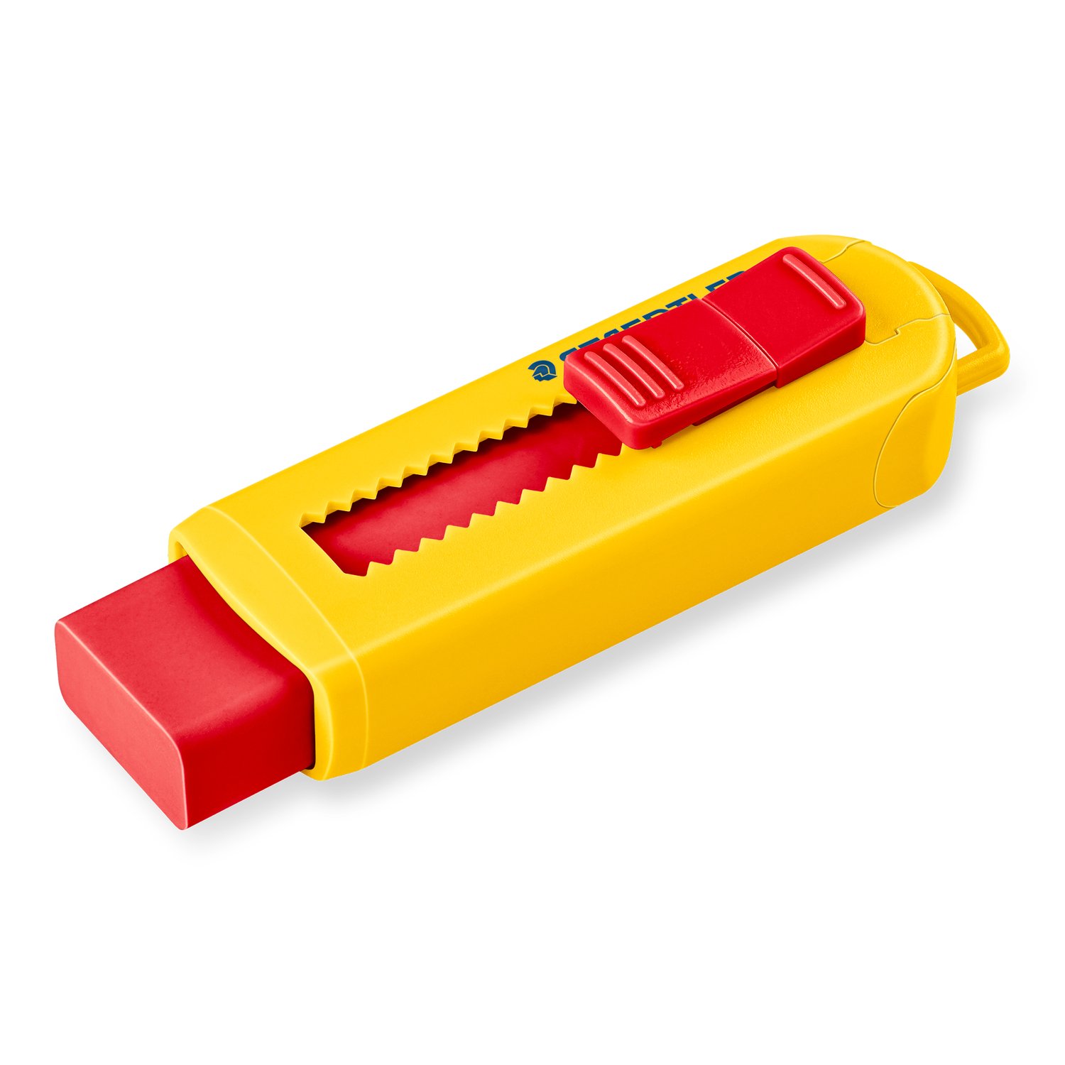 Această radieră practică este prevăzută cu manșon protector din plastic. Oferă ștergere precisă, sfărâmare minimă și utilizare confortabilă.