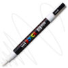 Marker cu vopsea acrilica – varf rotund 0.9 1.3mm PC 3M Uni Posca White pentru desen, scriere, colorare și proiecte creative.