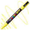 Marker cu vopsea acrilica – varf rotund 0.9 1.3mm PC 3M Uni Posca Sunshine Yellow pentru desen, scriere, colorare și proiecte creative.