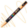 Marker cu vopsea acrilica – varf rotund 0.9 1.3mm PC 3M Uni Posca Light Orange pentru desen, scriere, colorare și proiecte creative.