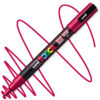 Marker cu vopsea acrilica – varf rotund 0.9 1.3mm PC 3M Uni Posca Dark Red pentru desen, scriere, colorare și proiecte creative.