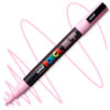 Marker cu vopsea acrilica – varf rotund 0.9 1.3mm PC 3M Uni Posca Light Pink pentru desen, scriere, colorare și proiecte creative.