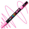 Marker cu vopsea acrilica – varf rotund 0.9 1.3mm PC 3M Uni Posca Pink pentru desen, scriere, colorare și proiecte creative.