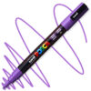 Marker cu vopsea acrilica – varf rotund 0.9 1.3mm PC 3M Uni Posca Violet pentru desen, scriere, colorare și proiecte creative.