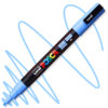 Marker cu vopsea acrilica – varf rotund 0.9 1.3mm PC 3M Uni Posca Sky Blue pentru desen, scriere, colorare și proiecte creative.