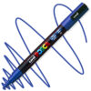 Marker cu vopsea acrilica – varf rotund 0.9 1.3mm PC 3M Uni Posca Blue pentru desen, scriere, colorare și proiecte creative.