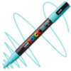 Marker cu vopsea acrilica – varf rotund 0.9 1.3mm PC 3M Uni Posca Aqua Green pentru desen, scriere, colorare și proiecte creative.