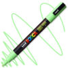 Marker cu vopsea acrilica – varf rotund 0.9 1.3mm PC 3M Uni Posca Light Green pentru desen, scriere, colorare și proiecte creative.