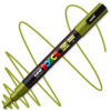 Marker cu vopsea acrilica – varf rotund 0.9 1.3mm PC 3M Uni Posca Kaki Green pentru desen, scriere, colorare și proiecte creative.