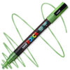 Marker cu vopsea acrilica – varf rotund 0.9 1.3mm PC 3M Uni Posca Glitter Green pentru desen, scriere, colorare și proiecte creative.