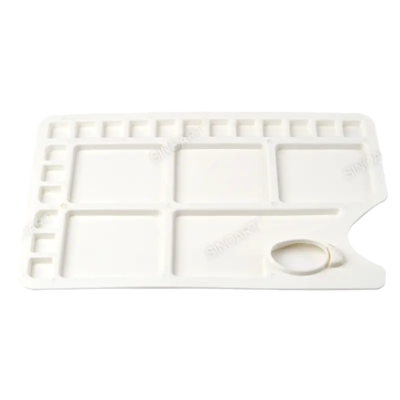 Paleta pictura din plastic rectangulara 23×34 cm SinoArt pentru școală, desen, pictură, hobby și proiecte creative.
