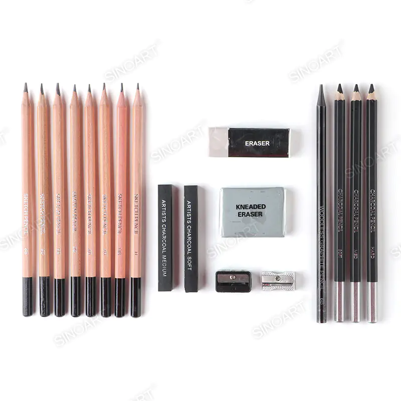 Set pentru schite cu 18 piese SinoArt - imagine 2