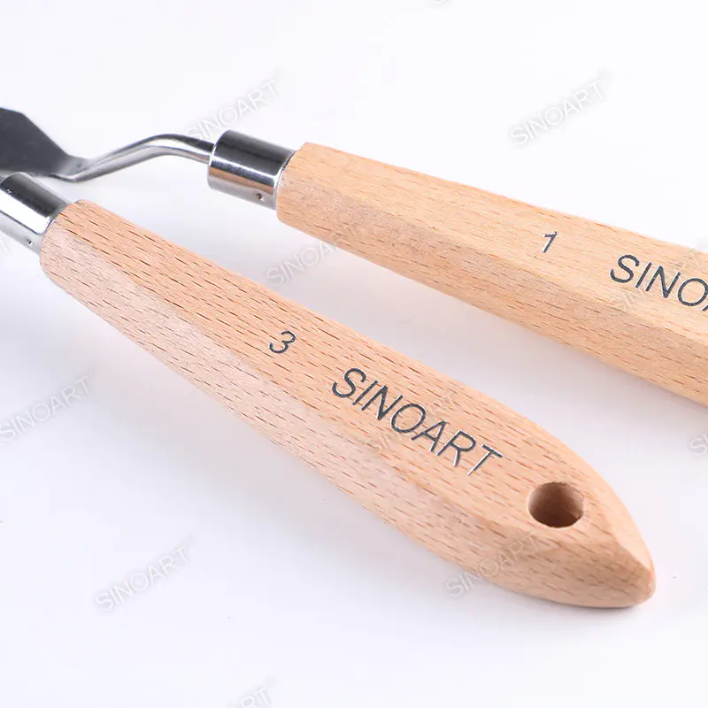 Set 5 cuțite pentru pictură SinoArt pentru școală, desen, pictură, hobby și proiecte creative.