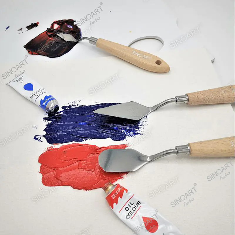 Set 5 cuțite pentru pictură SinoArt pentru școală, desen, pictură, hobby și proiecte creative.