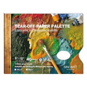 Paleta Pictura din Hartie 58g 40 foi 23x30.5cm SinoArt