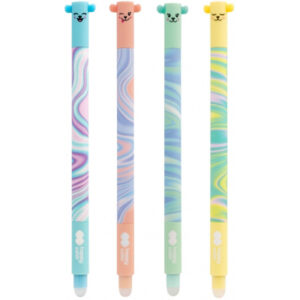 Roller gel cu rescriere, albastru, 0.5 mm, Pastel Twist, div. modele Happy Color