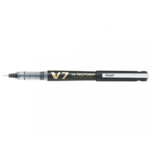Roller V7 Hi-Tecpoint 0.7 mm negru reincarcabil Pilot