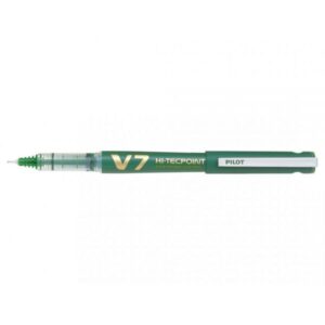 Roller V7 Hi-Tecpoint 0.7 mm verde reincarcabil Pilot