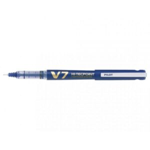 Roller V7 Hi-Tecpoint 0.7 mm albastru reincarcabil Pilot