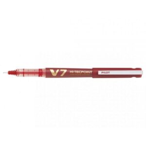 Roller V7 Hi-Tecpoint 0.7 mm rosu reincarcabil Pilot