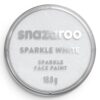 Culori pictură pe față 18ml Sparkle Colors Snazaroo 001 Sparkle White pentru școală, desen, pictură, hobby și proiecte creative.