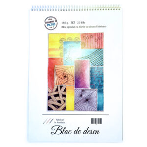 Bloc de desen A3 cu spiră 160g 20 file