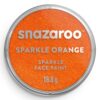 Culori pictură pe față 18ml Sparkle Colors Snazaroo 531 Sparkle Orange pentru școală, desen, pictură, hobby și proiecte creative.