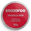 Culori pictură pe față 18ml Sparkle Colors Snazaroo 550 Sparkle Red pentru școală, desen, pictură, hobby și proiecte creative.